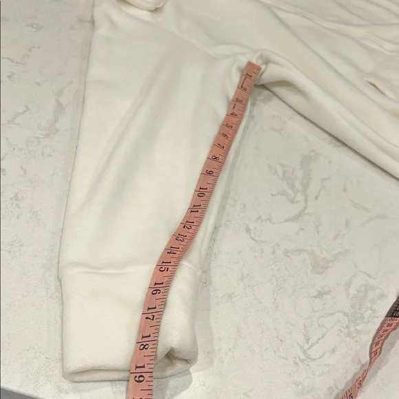 Calvin Klein Performance Women's 1X Full-Zip Hooded Fleece Jacket Winter White - Picture 10 of 13